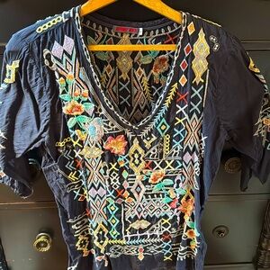 Johnny Was embroidered top